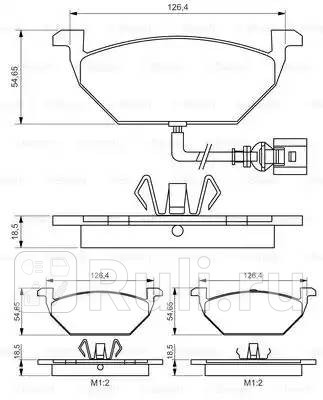 0 986 495 213 - Колодки тормозные дисковые передние (BOSCH) Volkswagen Golf 4 (1997-2006) для Volkswagen Golf 4 (1997-2006), BOSCH, 0 986 495 213