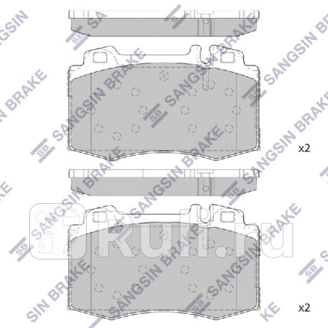 SP2193 - Колодки тормозные дисковые передние (HI-Q) Mercedes W209 (2002-2010) для Mercedes W209 (2002-2010), HI-Q, SP2193