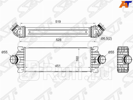 ST-1881209 - Интеркулер (SAT) Ford Transit 6 (2006-2013) для Ford Transit 6 (2006-2013), SAT, ST-1881209