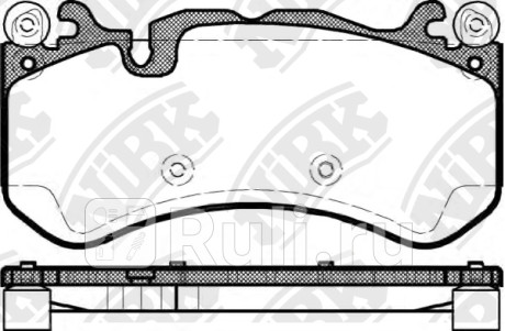 PN31012 - Колодки тормозные дисковые передние (NIBK) Mercedes W209 (2002-2010) для Mercedes W209 (2002-2010), NIBK, PN31012