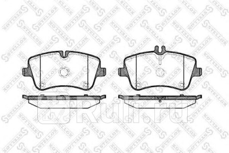 779 000B-SX - Колодки тормозные дисковые передние (STELLOX) Mercedes W209 (2002-2010) для Mercedes W209 (2002-2010), STELLOX, 779 000B-SX