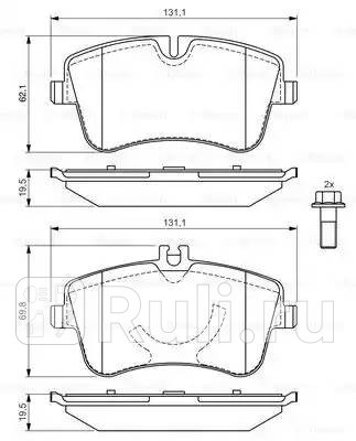 0 986 424 517 - Колодки тормозные дисковые передние (BOSCH) Mercedes W209 (2002-2010) для Mercedes W209 (2002-2010), BOSCH, 0 986 424 517