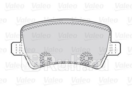 301928 - Колодки тормозные дисковые задние (VALEO) Volvo S70 (1997-2005) для Volvo S70/V70/C70 (1997-2005), VALEO, 301928