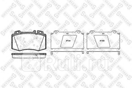 780 000B-SX - Колодки тормозные дисковые передние (STELLOX) Mercedes W209 (2002-2010) для Mercedes W209 (2002-2010), STELLOX, 780 000B-SX