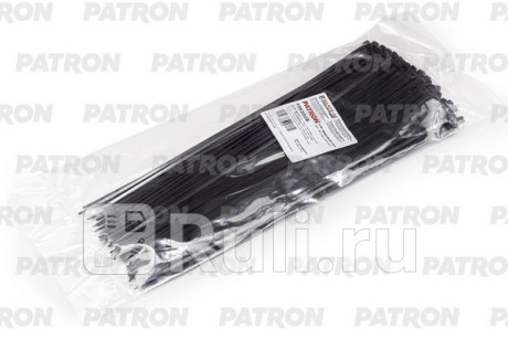 Комплект пластиковых хомутов 3.6 х 300 мм, 100 шт, нейлон, черные PATRON P36300B  для Разные, PATRON, P36300B