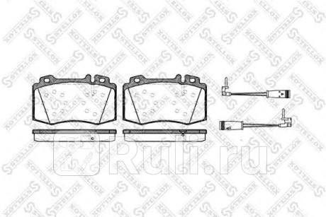 780 002B-SX - Колодки тормозные дисковые передние (STELLOX) Mercedes W209 (2002-2010) для Mercedes W209 (2002-2010), STELLOX, 780 002B-SX