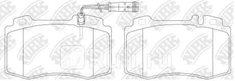 PN0196W - Колодки тормозные дисковые передние (NIBK) Mercedes W209 (2002-2010) для Mercedes W209 (2002-2010), NIBK, PN0196W