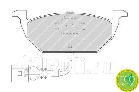 FDB1398 - Колодки тормозные дисковые передние (FERODO) Volkswagen Golf 4 (1997-2006) для Volkswagen Golf 4 (1997-2006), FERODO, FDB1398