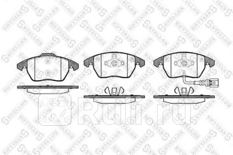 1041 001B-SX - Колодки тормозные дисковые передние (STELLOX) Volkswagen Golf 6 (2008-2012) для Volkswagen Golf 6 (2008-2012), STELLOX, 1041 001B-SX